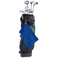 Loop Terry Golf Towel w/ Left Corner Hook & Grommet (Color Embroidered)